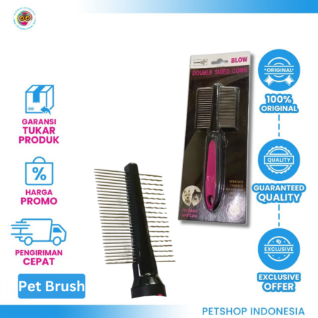 Blow Double Sided Comb - Sisir Bulu Gimbal Kucing Anjing