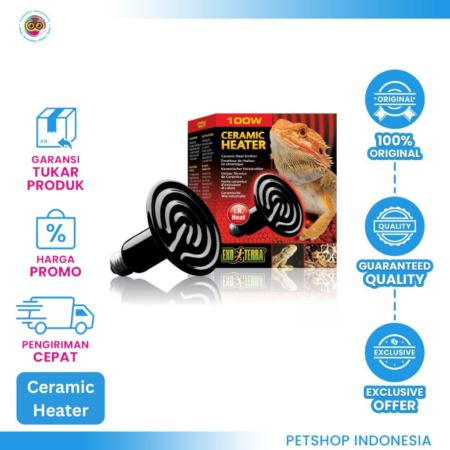 Exo Terra Ceramic Heat Emitter 100W – Pemanas Terrarium Aman dan Efisien