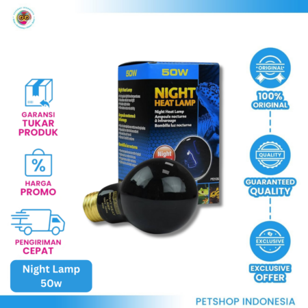Exo Terra Night Glo Moonlight Round 50W – Lampu Bulan Reptil