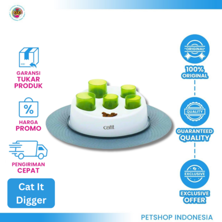 Cat It Sense Digger – Mainan Interaktif untuk Stimulasi Naluri Alami Kucing