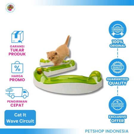 Catit 2.0 Senses Wave Circuits – Mainan Interaktif untuk Stimulasi Kucing