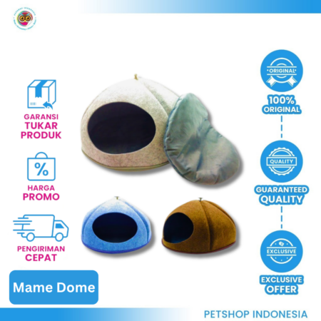 MAME Pet House Pillow Bed Dome – Tempat Tidur Hewan Nyaman dan Hangat