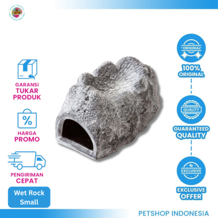 Exo Terra Moisture Retain Ceramic Cave S – Tempat Persembunyian Menjaga Kelembapan Reptil