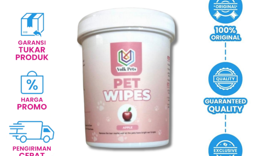 Volk Pets Ear & Eye Wipes Tear Stain 150pcs (APPLE)