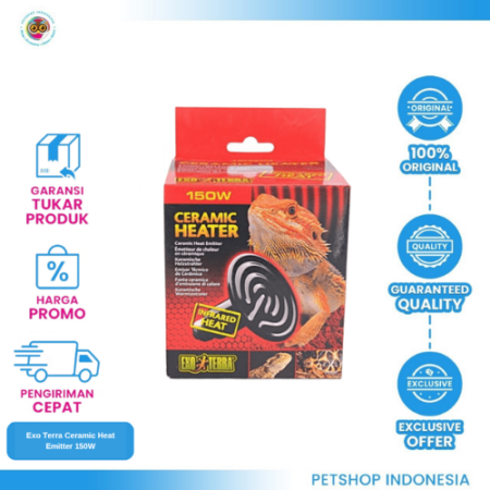 Exo Terra Ceramic Heat Emitter 150W – Pemanas Reptil Aman Tanpa Cahaya