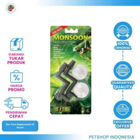 Exo Terra Replacement X2 Nozzle Suction – Nozzle Cadangan Sistem Misting Terrarium