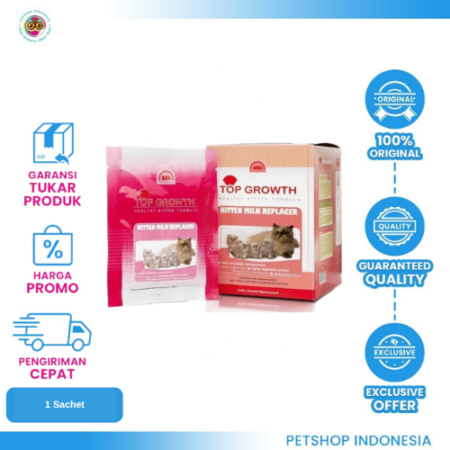 TOP GROWTH MILK 1 Sachet – Susu Kucing Kitten Milk Replacer