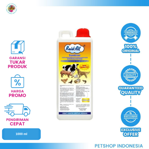 243 Raid All Sanitiser Desinfectan 1000 ml – Pembasmi Bakteri Efektif