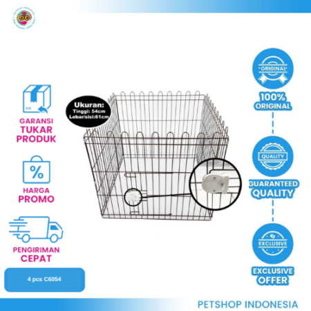 Kandang Pagar Kucing 4 Sisi C6054