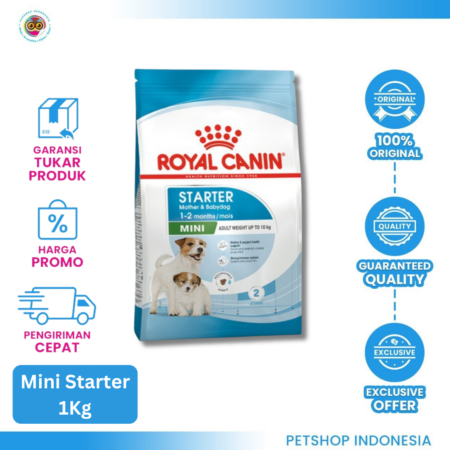 Royal Canin Mini Starter 1 kg – Makanan Kering Anjing Menyusui