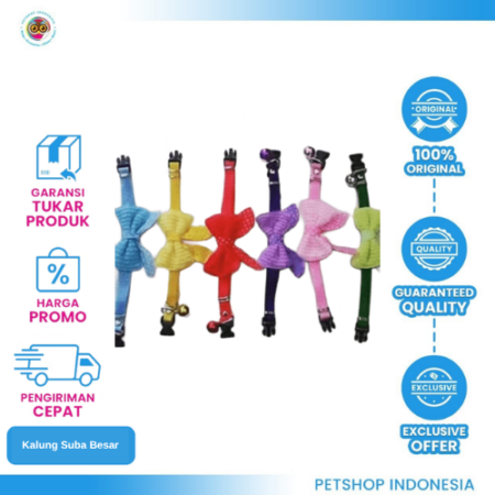 Suba Kalung Pita (Besar) – Aksesori Elegan untuk Kucing dan Anjing