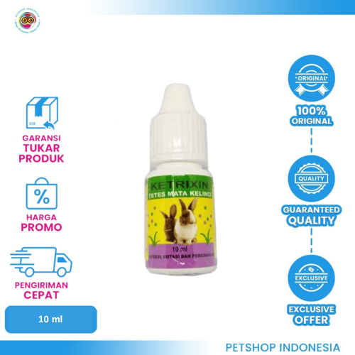 330 Ketrixin 10 ml - Obat Tetes Mata Kelinci
