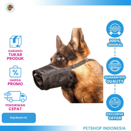 Adjustable Dog Muzzle Size XL - Penutup Mulut Anjing