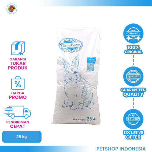 333 Vittamax Dry Rabbit Food 25 kg - Makanan Kelinci
