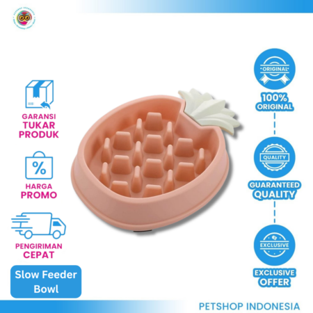 JMS Pet Bowl Nanas MP113 – Tempat Makan Slow Feeder Anjing