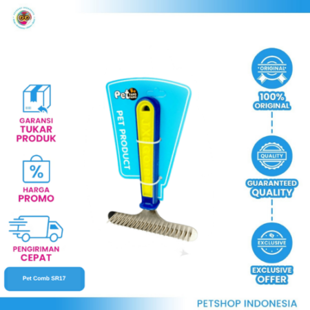 Pet Comb SR17 – Sisir Bulu Kucing dan Anjing