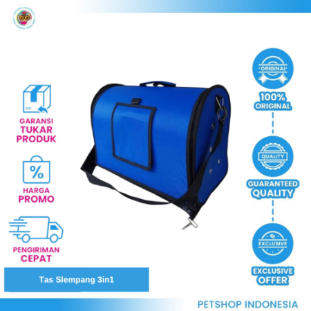 Tas Slempang 3in1 – Pet Carrier Cargo Anjing Kucing