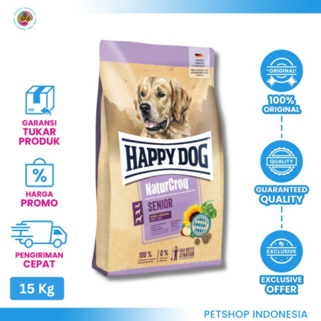 Happy Dog NaturCroq Senior 15 kg - Makanan Kering Anjing