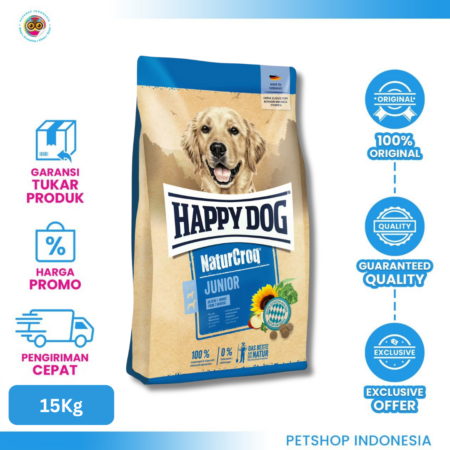 Happy Dog NaturCroq Junior 15kg - Makanan Anjing Junior