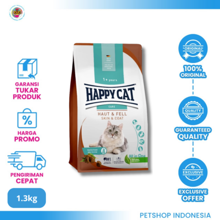 Happy Cat Makanan Kucing Sensitive Skin & Coat - 1,3Kg