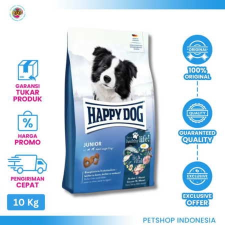 Happy Dog Fit & Vital Junior 10kg - Makanan Anak Anjing