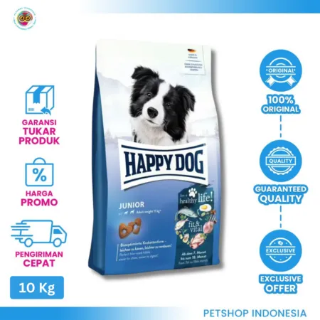 Happy Dog Fit & Vital Junior 10kg - Makanan Anak Anjing