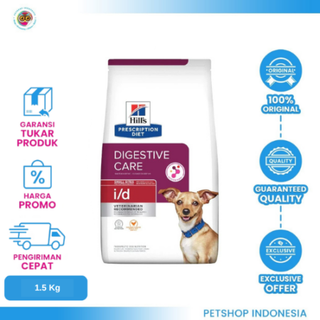 Hill’s Science Diet i/d Small Bites Dog 1,5kg – Makanan Anjing untuk Pencernaan Sensitif