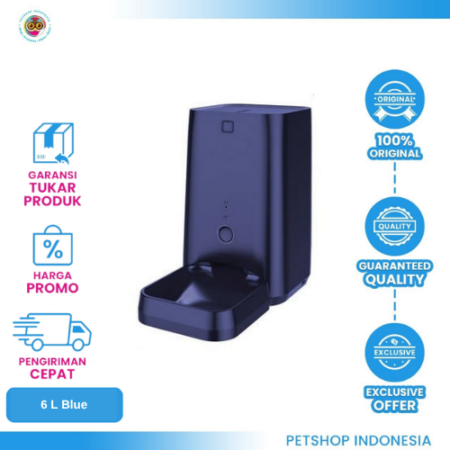 DOGNESS FEEDER APP 6 L Blue – Tempat Makan Otomatis untuk Anjing