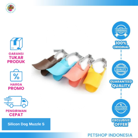 Silicon Dog Muzzle Small – Penutup Mulut Anjing yang Aman dan Nyaman