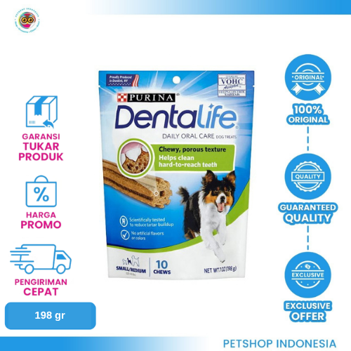 410 Purina Dentalife Dog Treats 10 Chew – Snack Anjing untuk Kebersihan Gigi