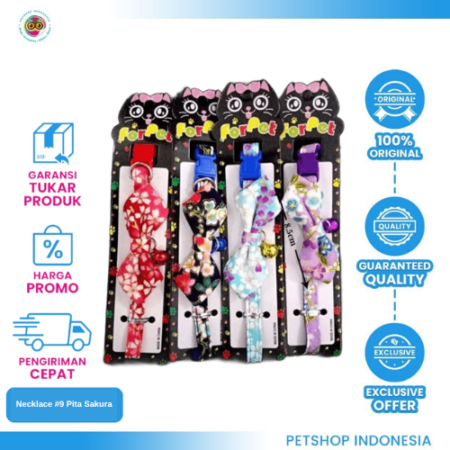 Necklace #9 Pita Sakura – Kalung Kucing Anjing