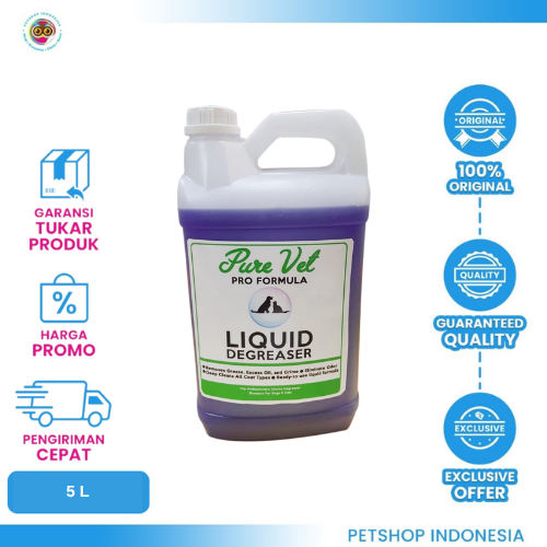 413 Pure Vet Liquid Degreaser 5 Liter – Shampo Anjing & Kucing