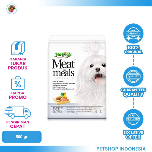 420 Jerhigh Meat as Meal Beef 500gr – Snack Anjing Freshpack untuk Anjing Dewasa