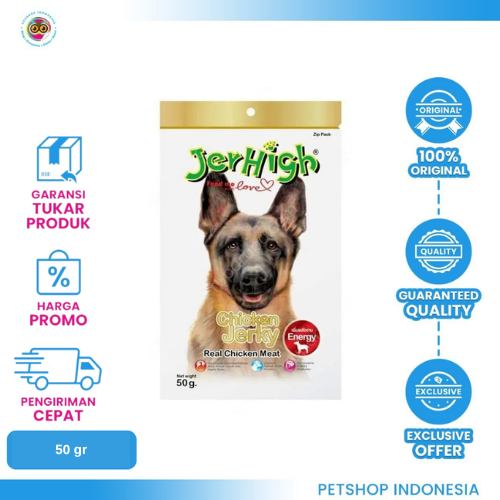 422 Jerhigh Chicken Jerky 50gr - Snack Anjing