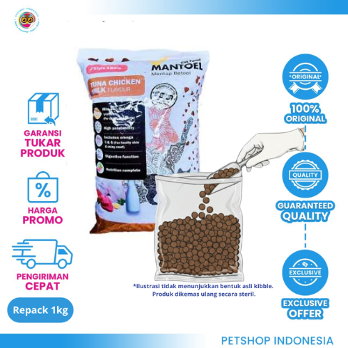422 Mantoel Cat Food 1kg – Makanan Kucing Bergizi untuk Bulu Sehat & Energi Optimal