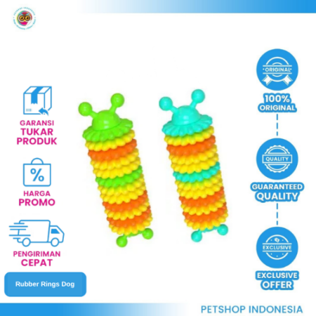Rubber Rings Dog Toy – Mainan Gigitan Anjing