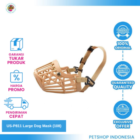 US-P811 Large Dog Mask (108) – Brongsong Penutup Mulut Anjing yang Aman dan Nyaman