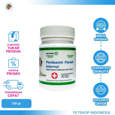 Diatomix Pembasmi Cacing 100gr – Solusi Alami Pengendali Parasit Hewan