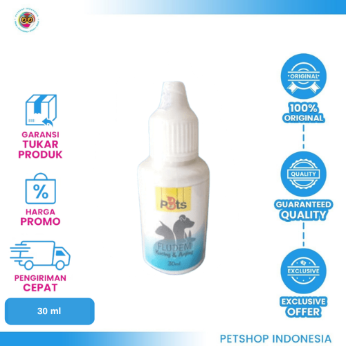 426 P3TS Fludem 30ml - Obat Flu Anjing Kucing