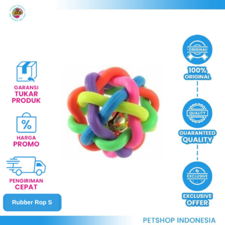 Rubber Rope Size S – Bola Karet Mainan Gigitan Anjing
