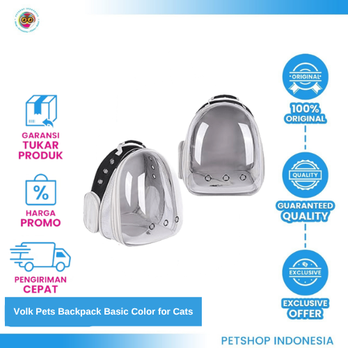 435 Volk Pets Backpack Basic Color for Cats – Tas Astronot Kucing