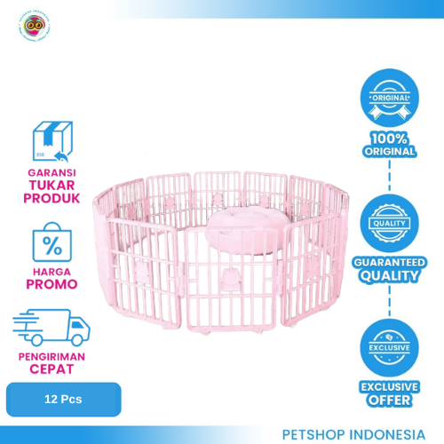 435 Smart Fence Isi 12 Pcs – Kandang Pagar Anjing