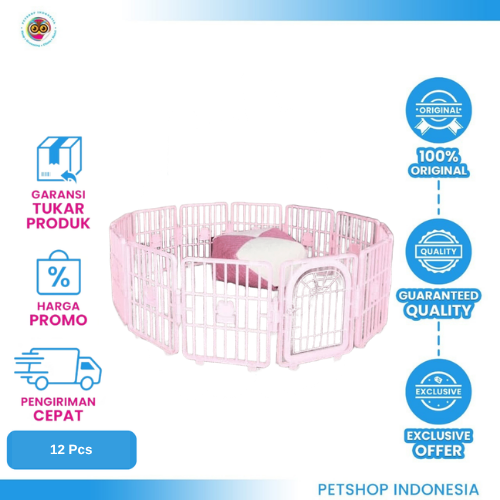436 Smart Fence Door Type 12pcs – Kandang Pagar Anjing Berpintu