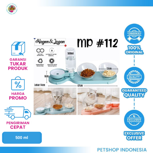 436 Dispenser Feeder MP112 - Tempat Makan Kucing & Anjing