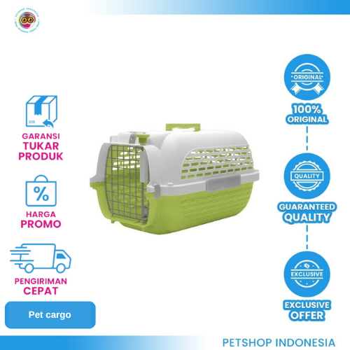 442 Dogit Voyageur 200 (Green White) – Pet Carrier Anjing