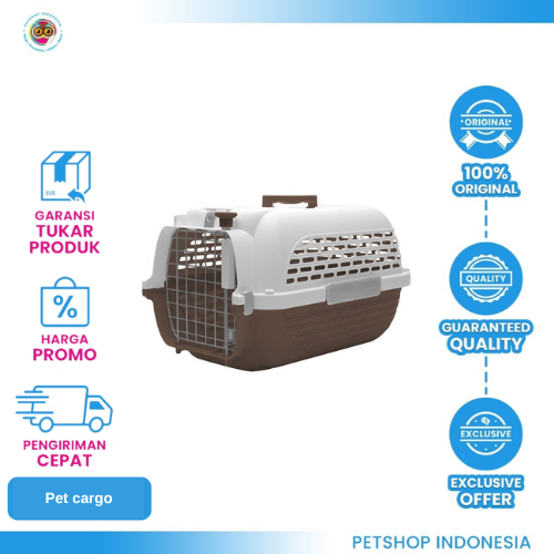 443 Dogit Voyageur 200 (Brown White) – Pet Carrier Anjing