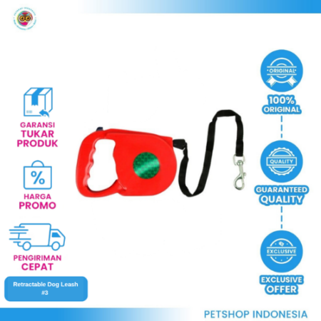 Retractable Dog Leash #3 – Tali Tuntun Anjing Adjustable