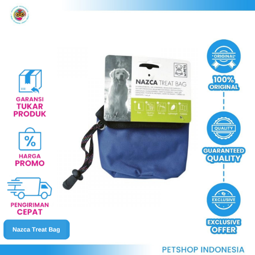 446 M-Pets Nazca Treat Bag 500 ml – Tas Cemilan Praktis untuk Anjing dan Kucing