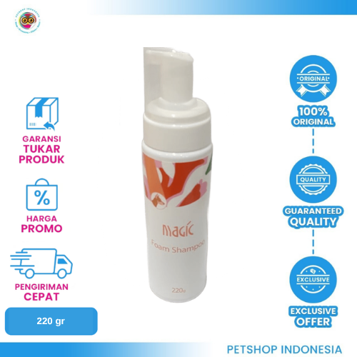 446 Magic Foam Shampoo 220gr - Sabun Busa Hewan