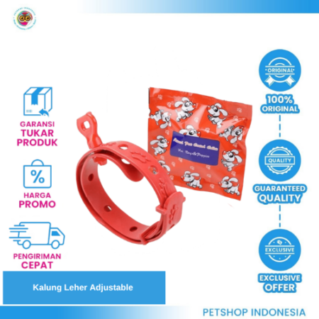Kalung Leher Adjustable - Kalung Anti Kutu Untuk Anjing